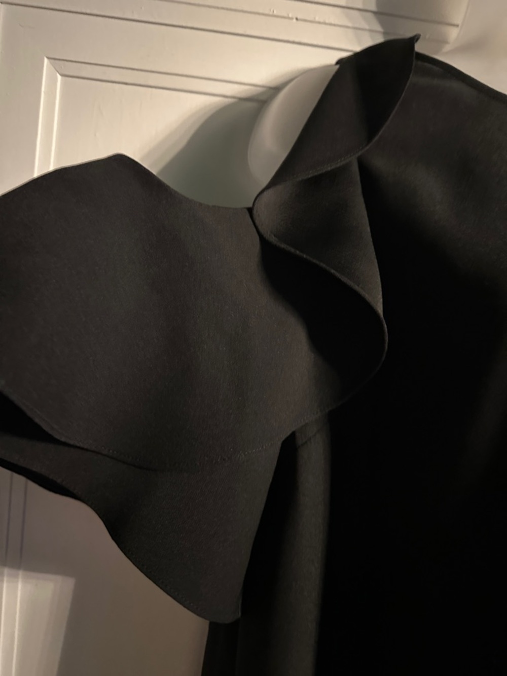 kate spade Black Cold-Shoulder Ruffle Dress - Picture 4 of 7